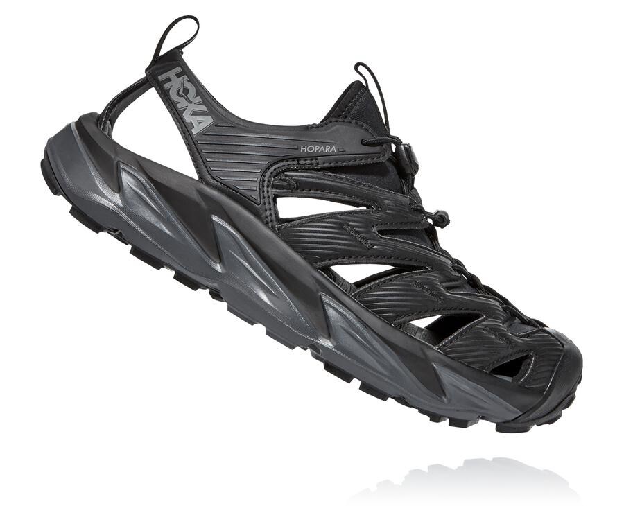 Hoka One One UK Hoka Sandals Mens Clearance Sale Hoka Hopara Black